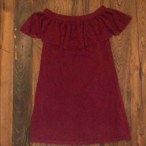 Un Deux Trois, off the shoulder, ruffle dress